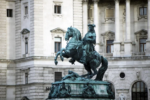 Статую князя Eugene Савойська — стокове фото