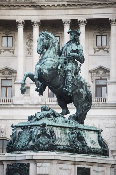 Статую князя Eugene Савойська — стокове фото