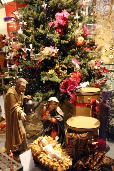 Kerststal van Wenen winkel — Stockfoto