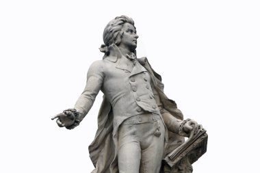 Statue of Mozart in Vienna, Austria clipart