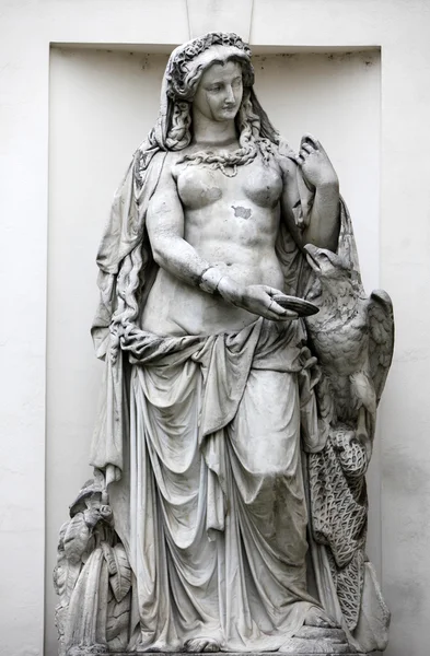 Estatua del río Drava, Viena — Foto de Stock