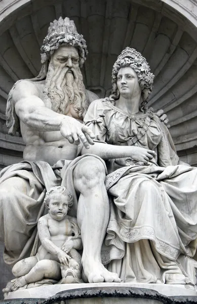 Neptune Fountain, Vienna, Austria — Stock Photo, Image