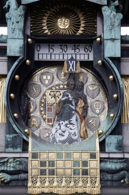 Viyana'daki ünlü jugendstil ankeruhr