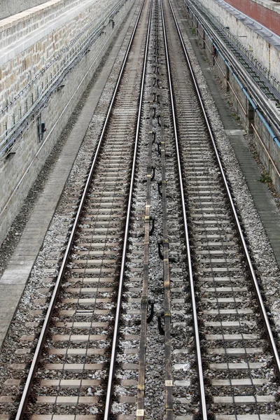 Ferrovie in città — Foto Stock