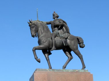 Statue of the king Tomislav, Zagreb, Croatia clipart