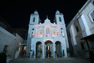 Church of Jesus' first miracle. Cana, Israel clipart