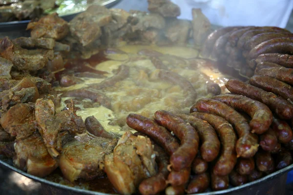 Kotlovina, traditionally prepared meal in northern Croatia — Stock Photo, Image