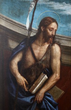 Zagreb, Hırvatistan - 12 Aralık: paolo veronese: St john the baptist exhibi