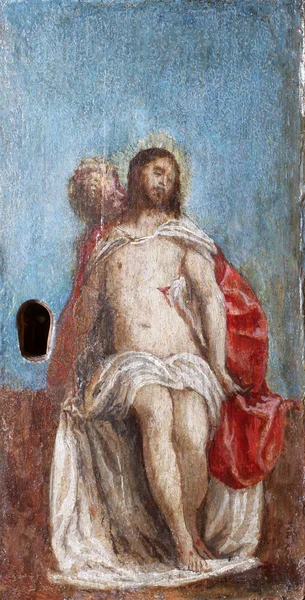 ZAGREB, CROATIE - 12 DÉCEMBRE : Paolo Veronese : Le Christ mort avec le ang — Photo
