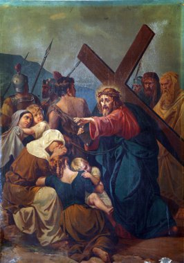 8th Stations of the Cross clipart