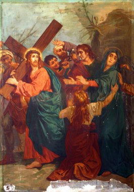 4th Stations of the Cross clipart