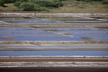 Salt work, Island of Pag, Croatia clipart