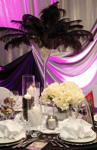 美しいテーブルの結婚式の設定 — ストック写真