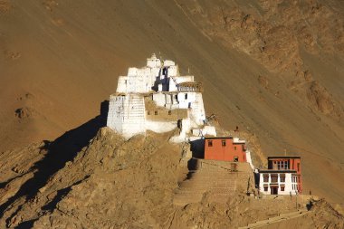 Fort and Namgyal Gompa in Leh clipart