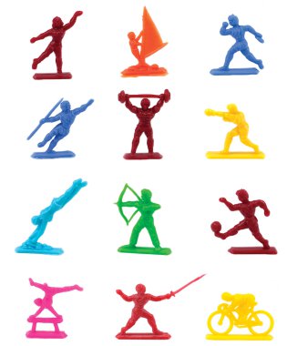 Sports figurines clipart