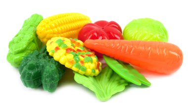 Plastic vegetables clipart