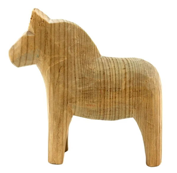 Starodawny stary drewniany koń — Zdjęcie stockowe
