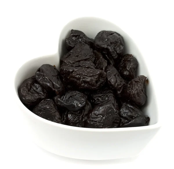 I heart prunes — Stock Photo, Image