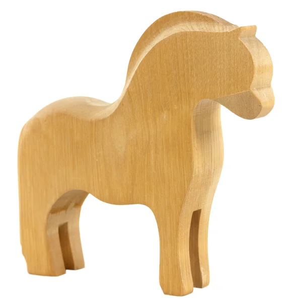 Old vintage wooden horse — Stock Photo, Image