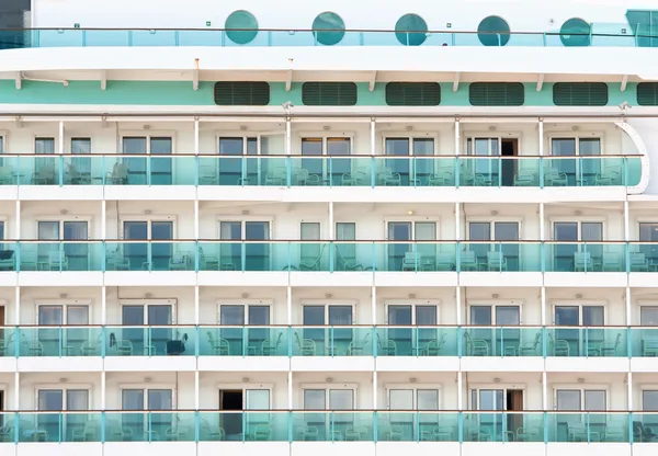 Ocean liner cabins background — Stock Photo, Image