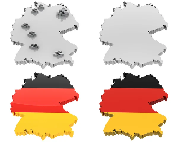 Fyra se karta, Tyskland — Stockfoto