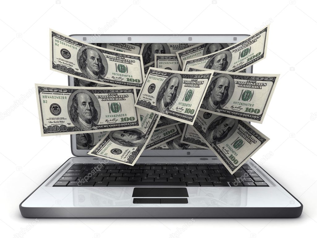 Money and laptop — Stock Photo © Vladru #9112960