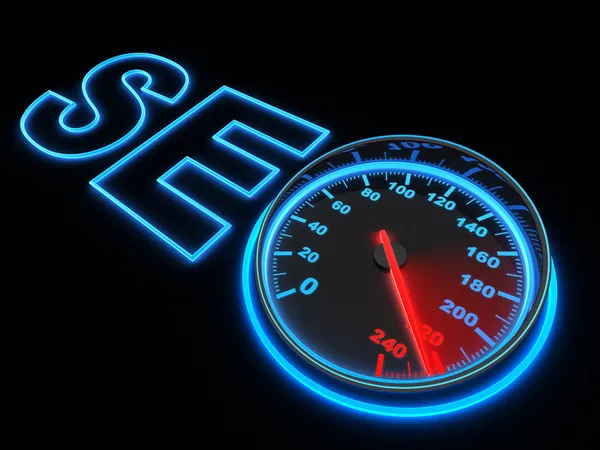 SEO e velocidade — Fotografia de Stock