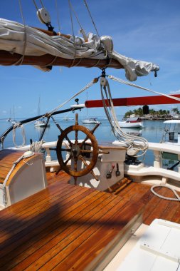 Stern of a Tall ship clipart