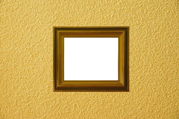 Gele achtergrond met frame — Stockfoto