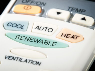 Renewable button clipart