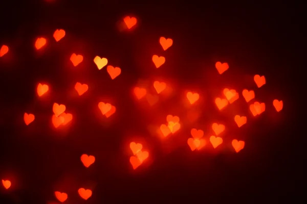 stock image Bokeh hearts background