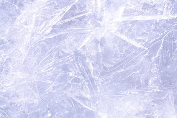Weiße, frostige Eismuster — Stockfoto