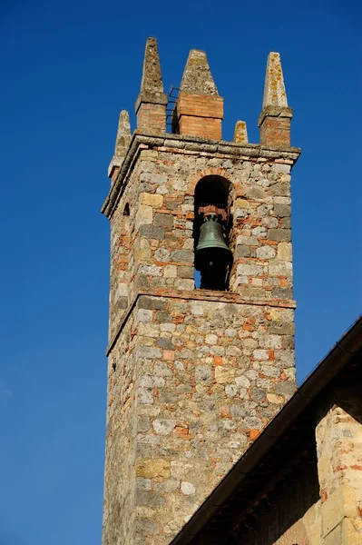 Klocktornet i monteriggioni — Stockfoto