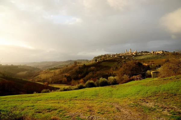 Toskanska kullarna — Stockfoto