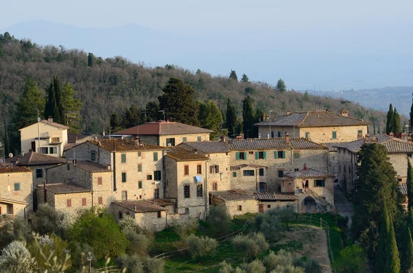 Toscaanse dorp — Stockfoto