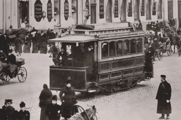 Vecchio tram — Foto Stock