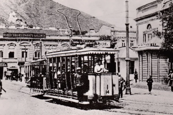 Oude tram — Stockfoto