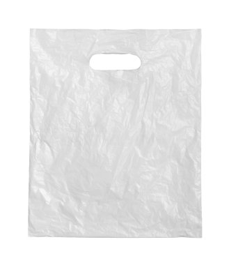 White plastic bag. clipart
