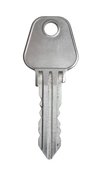 Key on a white background. — Stock Photo, Image