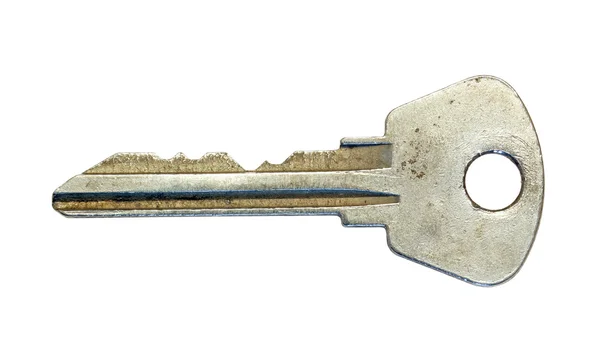 Key on a white background. — Stock Photo, Image