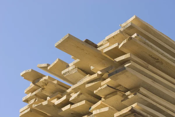 stock image Stack of wooden boards.