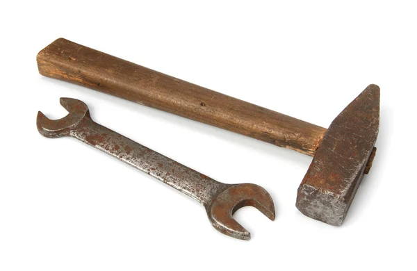 Wrench and hammer. — Stock Photo, Image