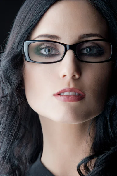Bruneta brýle — ストック写真