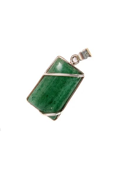 Groene jade hanger — Stockfoto