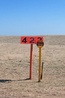 Pipeline Warning Sign and Marker clipart