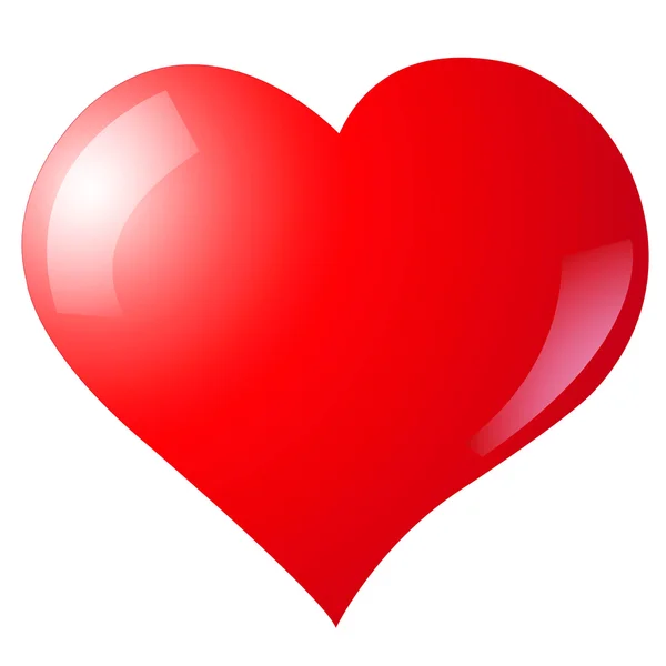 Сердце Валентины с рефлексами — стоковый вектор