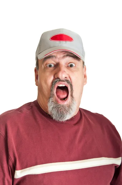 Fear In An Adult Man — Stock Photo, Image