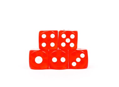 Red dice clipart