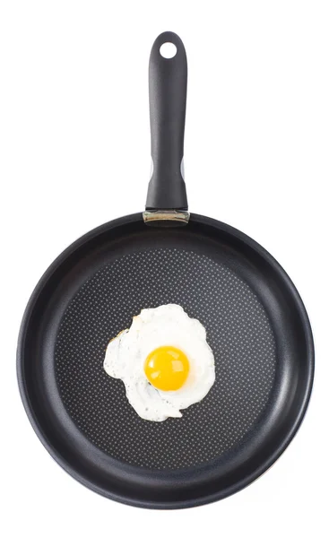 Fried egg in a pan Royalty Free Stock Photos