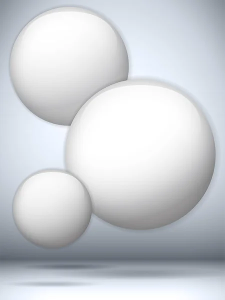 Futuriste bulles volantes cercle arrière-plan — Image vectorielle